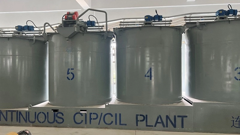 Relocatable Modular Gold CIP or CIL Plant gold factory mineral processing movable 第5张
