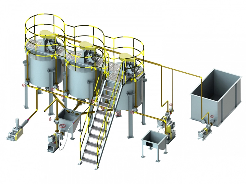 Small Scale Relocatable Modular Batch Gold Cyanide Leaching-Zinc Powder Displacement Plant Mineral processing cyanide leaching of gold zinc powder displacement module movable 第2张